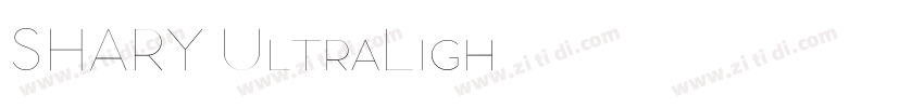 SHARY UltraLigh字体转换